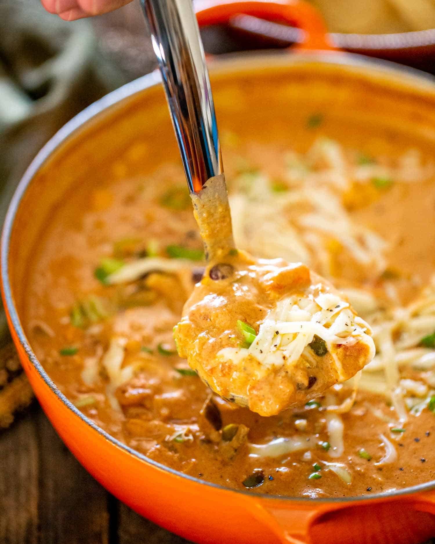 Easy Cheesy Chicken Enchilada Soup: 30-Minute Weeknight Meal